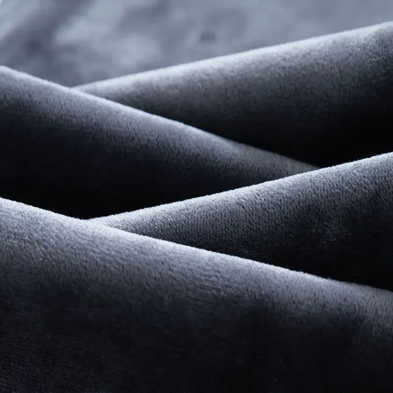 2025 Winter New Men's Jeans Fleece Warm Straight Plush Pants Thicken Thermal Stretch Retro Washed Denim Pants Brand Clothes