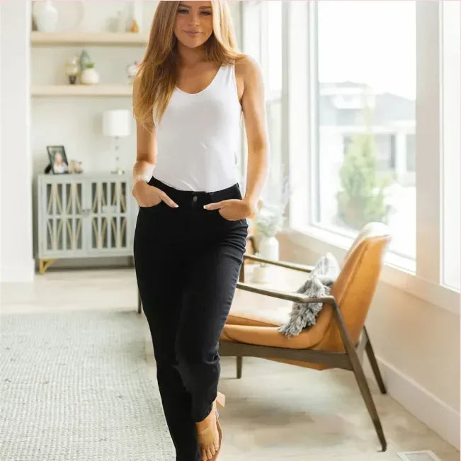 Europe and The United States Tight Stretch Small Feet Jeans, Women's New Autumn Temperament Slim Pencil Pants, Commuter Wind